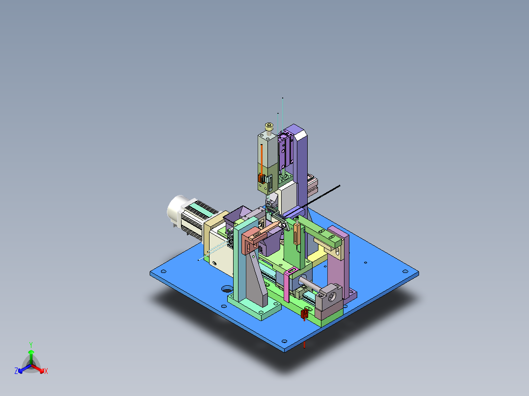 QC-920耳机插孔自动检测分选机正等轴测图