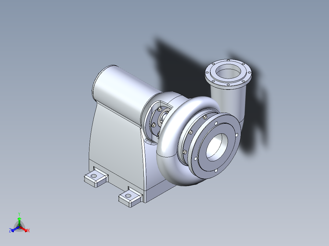离心泵正等轴测图