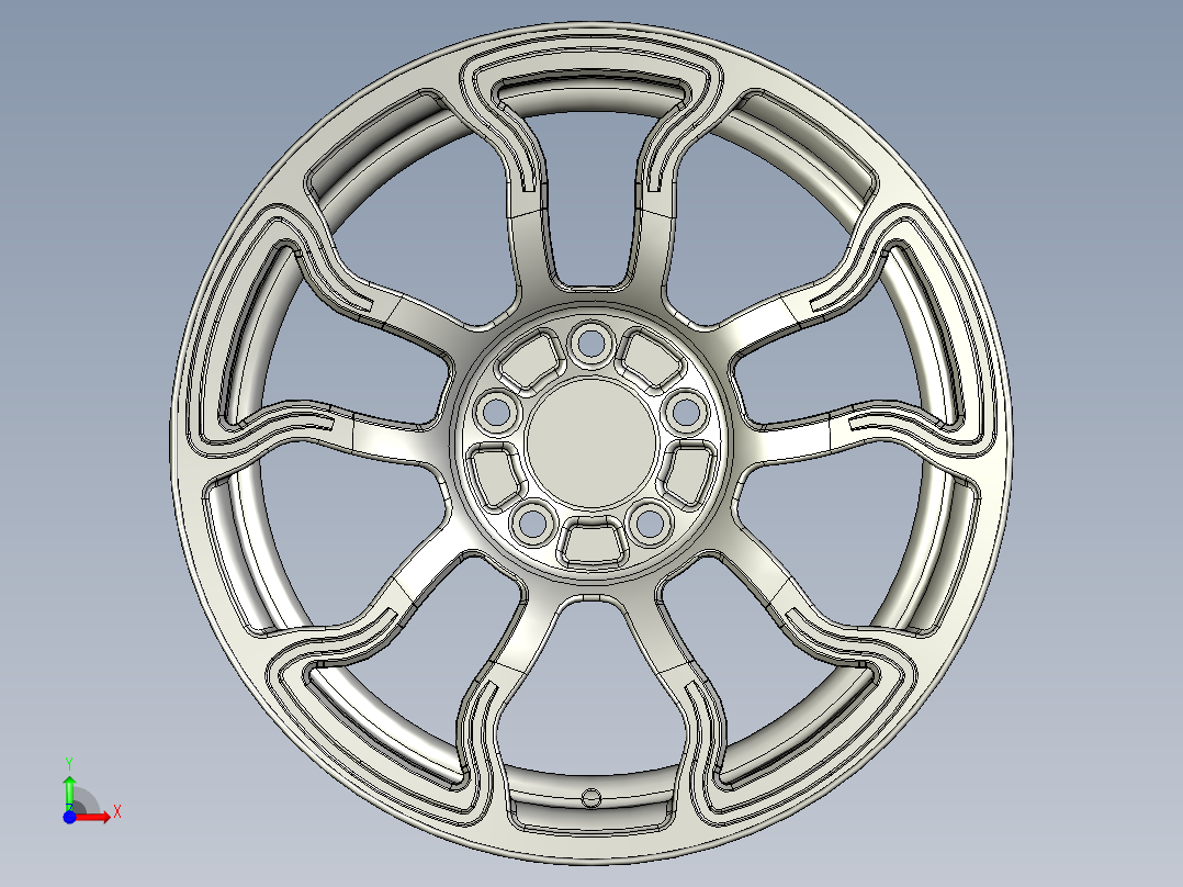 轮毂、轮胎(98)前视图