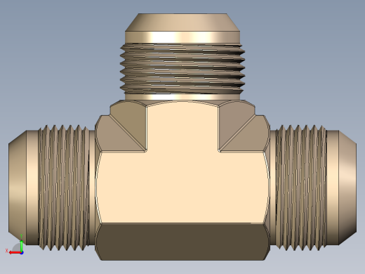 B3004542-三通管接头喇叭口后视缩略图
