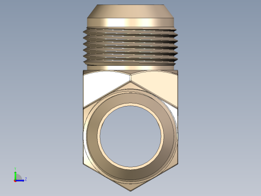 B3004542-三通管接头喇叭口左视缩略图