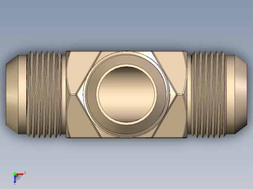 B3004542-三通管接头喇叭口俯视缩略图