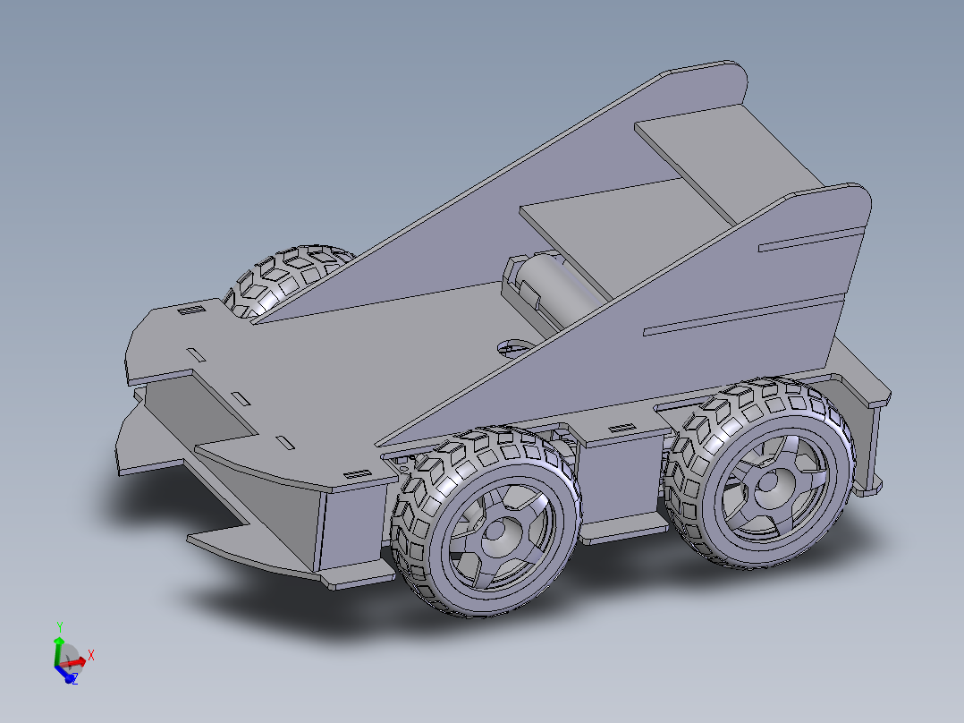 电动小车模型  stp