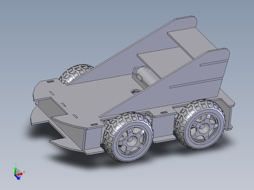 电动小车模型  stp