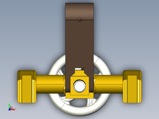 蒸汽机d10-stuart-hand-wheel-assembly-for-reverse-模型格式为 stp前视缩略图