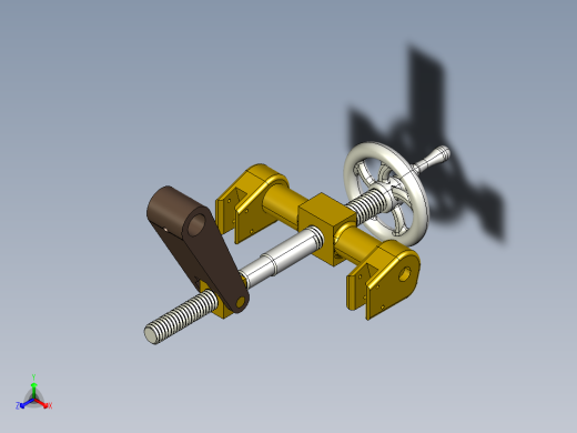 蒸汽机d10-stuart-hand-wheel-assembly-for-reverse-模型格式为 stp正等轴测缩略图