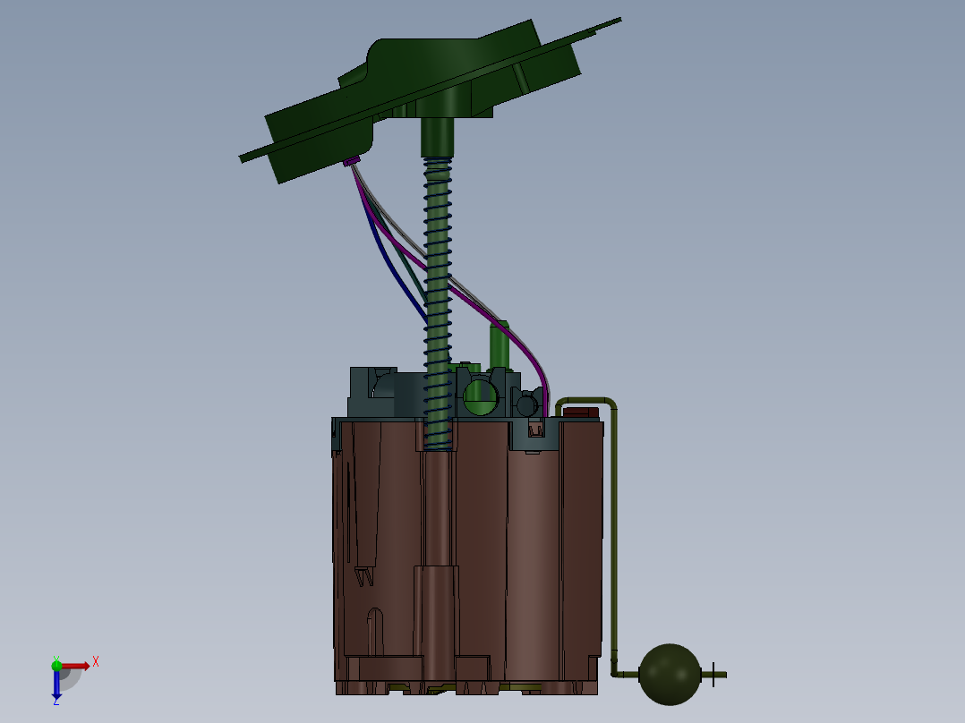 汽车燃油泵模型图俯视图