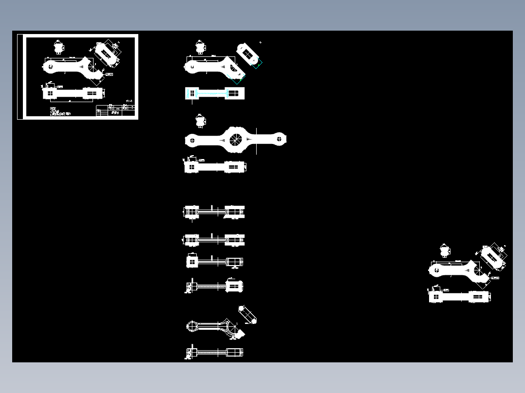 连杆的钻2-φ10.5孔夹具设计及加工工艺装备含非标6张CAD图