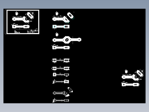 连杆的钻2-φ10.5孔夹具设计及加工工艺装备含非标6张CAD图