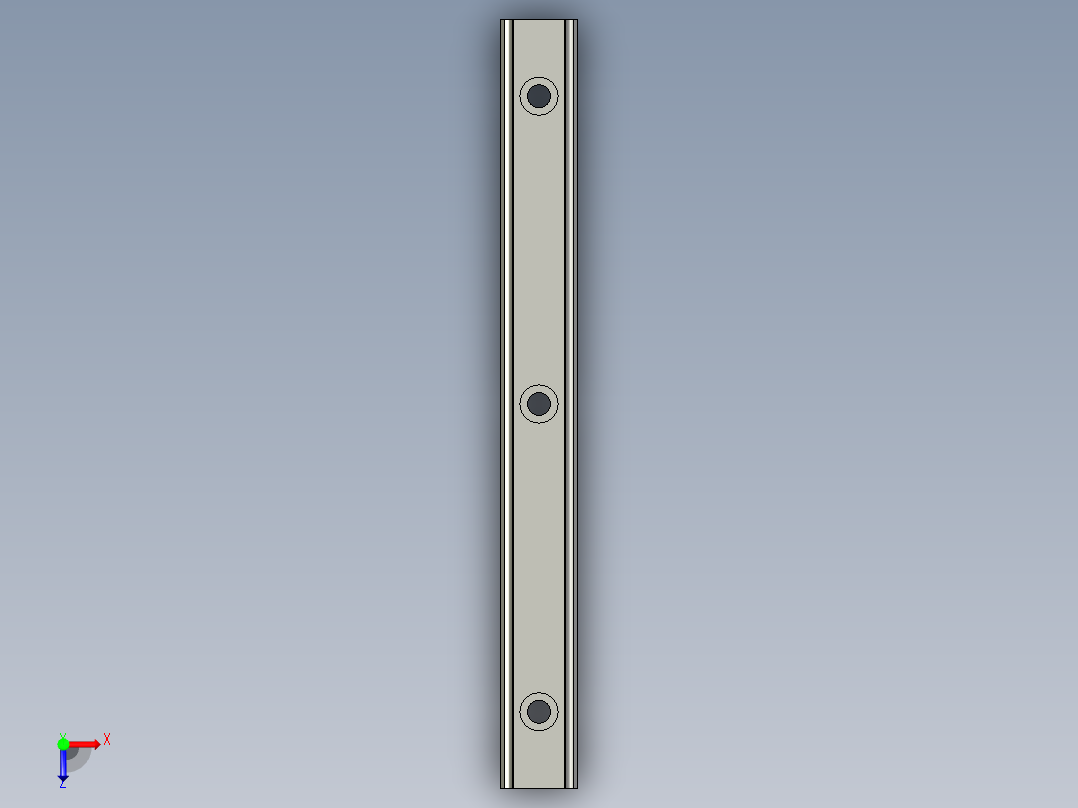 直线导轨HGR15俯视图