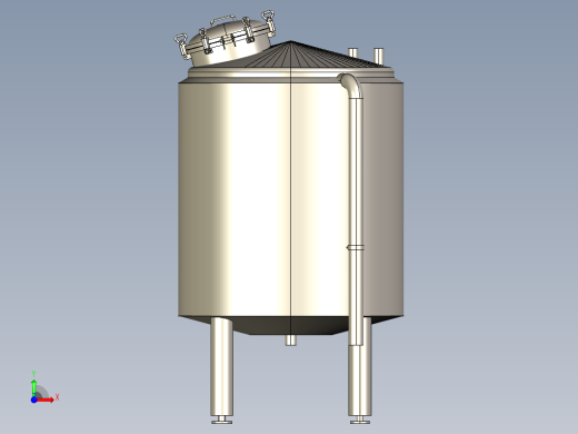立式CIP储罐(1000L、2000L)前视缩略图
