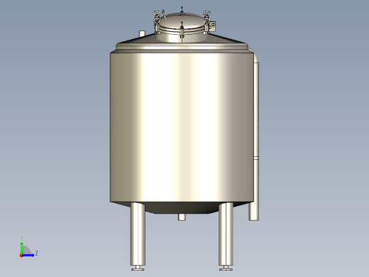 立式CIP储罐(1000L、2000L)左视缩略图