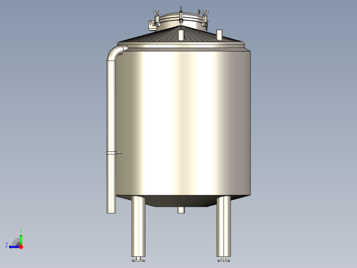 立式CIP储罐(1000L、2000L)右视缩略图