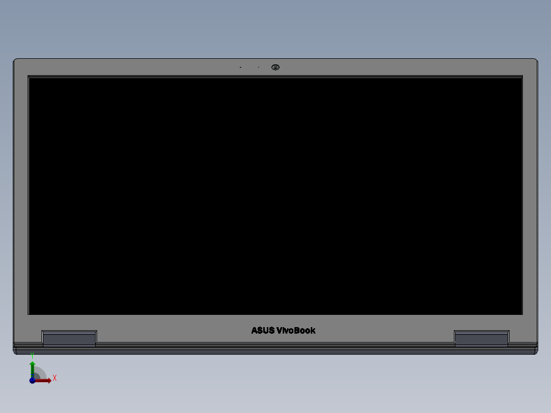 笔记本电脑1097前视图