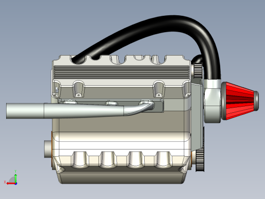 双涡轮增压V6发动机后视缩略图
