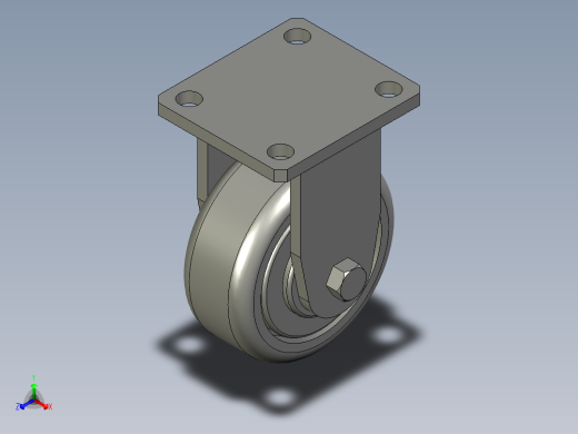 5寸重型高品质尼龙固定脚轮5寸重型高品质尼龙固定脚轮-125