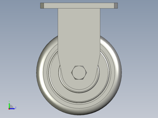 5寸重型高品质尼龙固定脚轮5寸重型高品质尼龙固定脚轮-125左视缩略图