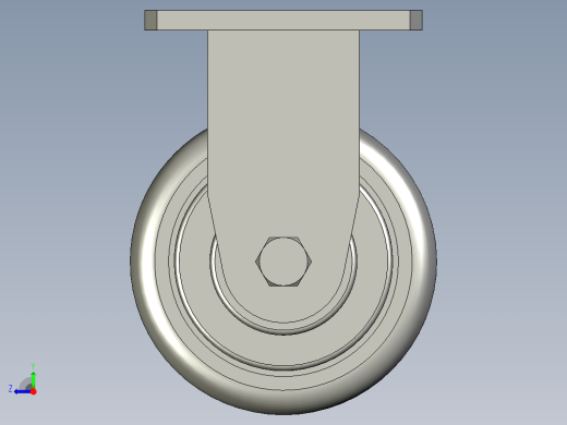 5寸重型高品质尼龙固定脚轮5寸重型高品质尼龙固定脚轮-125右视缩略图