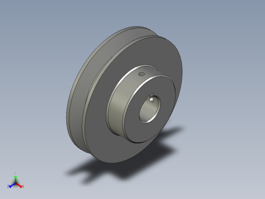 小带轮A90A正等轴测缩略图