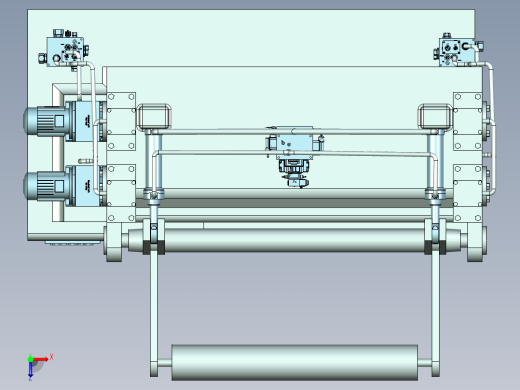 板料向前输送设备（针对钢板卷料）俯视缩略图