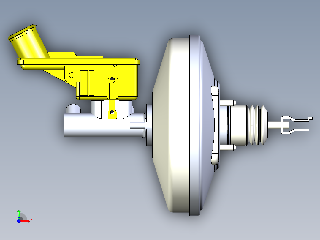 YN5助力器总成前视图