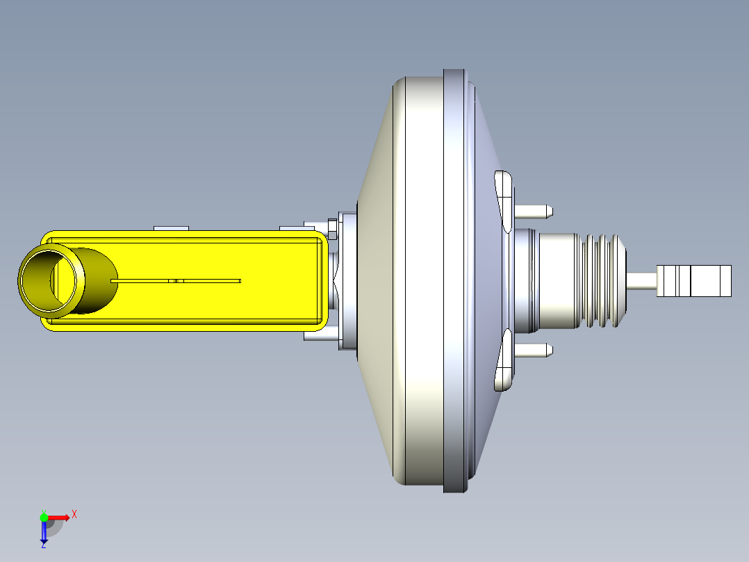 YN5助力器总成俯视图