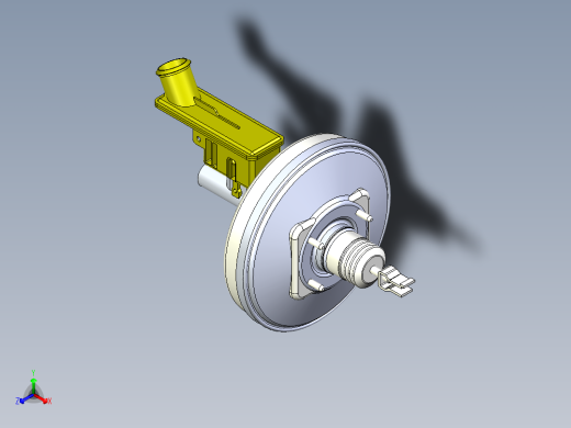 YN5助力器总成正等轴测缩略图