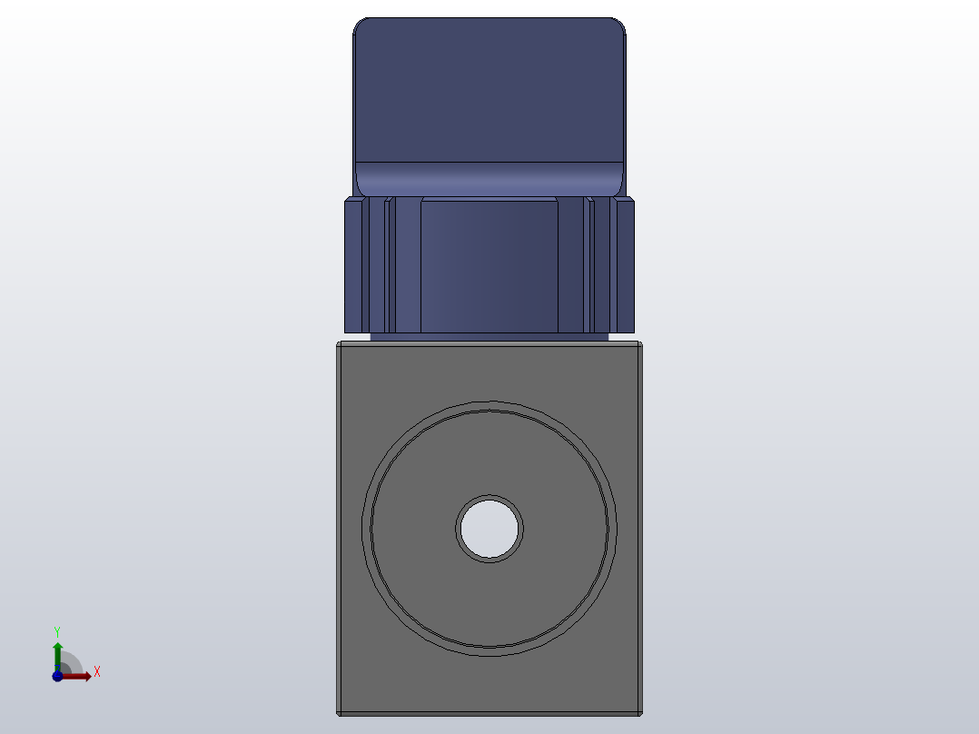 VHK系列P快速接头A快速接头二通三通手动阀[VHK3R-04F-04F]前视图