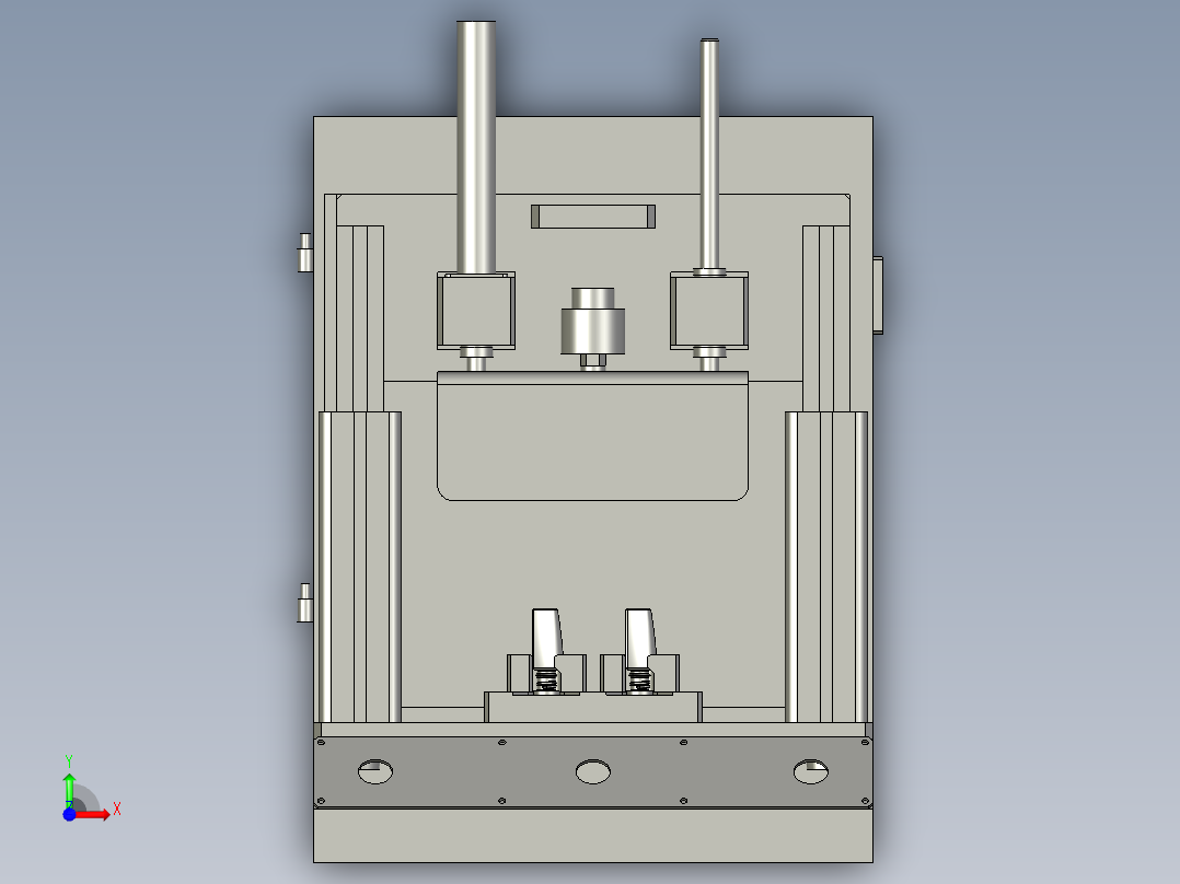 卡簧自动装配机构前视图