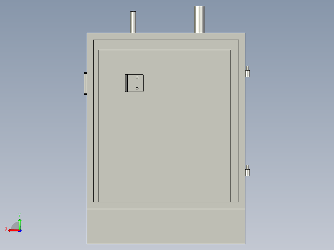 卡簧自动装配机构后视图