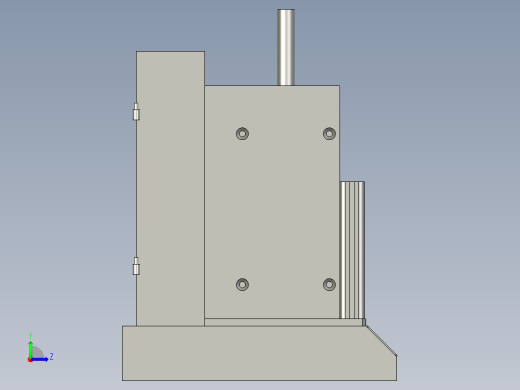 卡簧自动装配机构左视缩略图