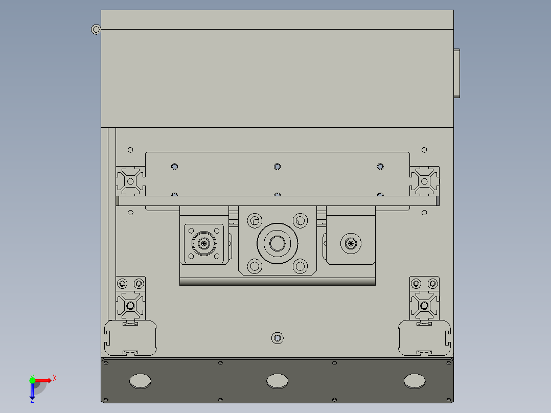 卡簧自动装配机构俯视图