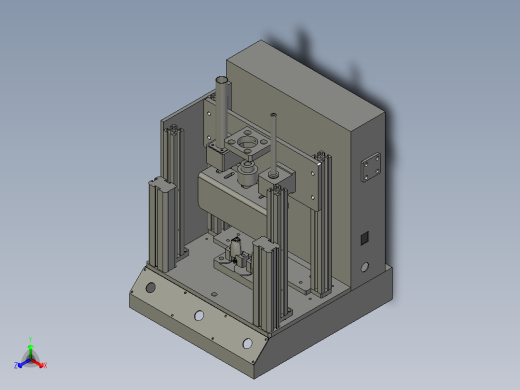 卡簧自动装配机构正等轴测缩略图