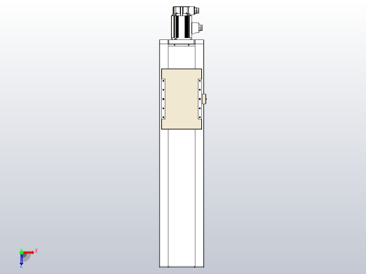 滚珠丝杠直线轴带导轨全封闭TPA-HCR-220D-3210C-L650-M-Y-P1K-N3俯视缩略图