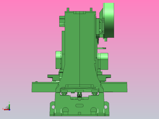五轴立式机床液压系统（SW+CAD+说明）后视缩略图