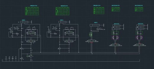 五轴立式机床液压系统（SW+CAD+说明）缩略图