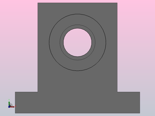 T型高度选择型轴承座组件_BTC-6204-2Z-50-A前视缩略图