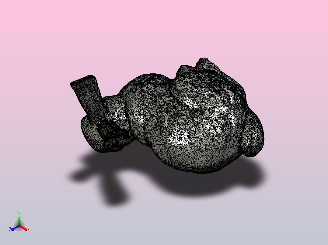 斯坦福的兔子FLATFOOT_StanfordBunny_jmil_HIGH_RES_Smoothed__repaired_主视图