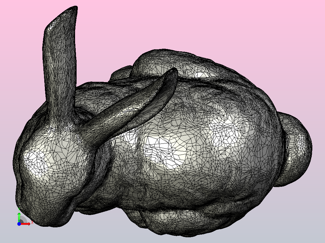 斯坦福的兔子FLATFOOT_StanfordBunny_jmil_HIGH_RES_Smoothed__repaired_前视图