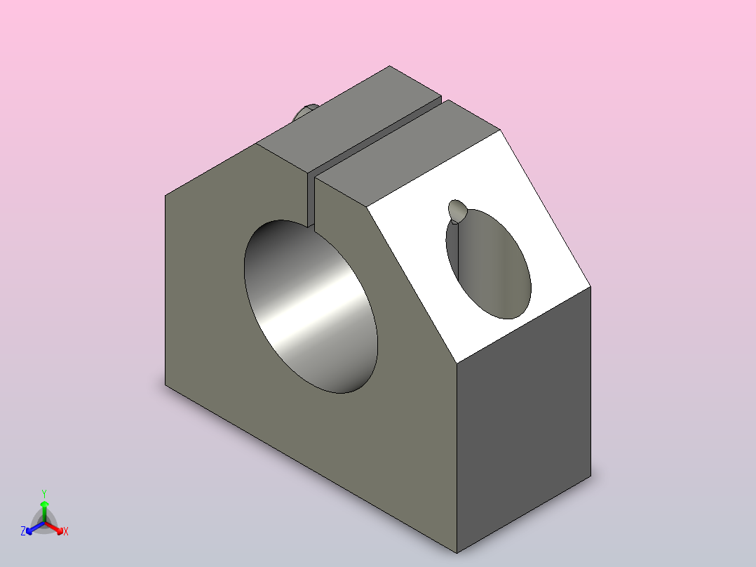 支撑座support_fgwh40正等轴测图