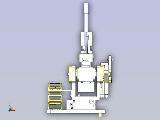 一种反转、自转夹具3D图纸前视缩略图