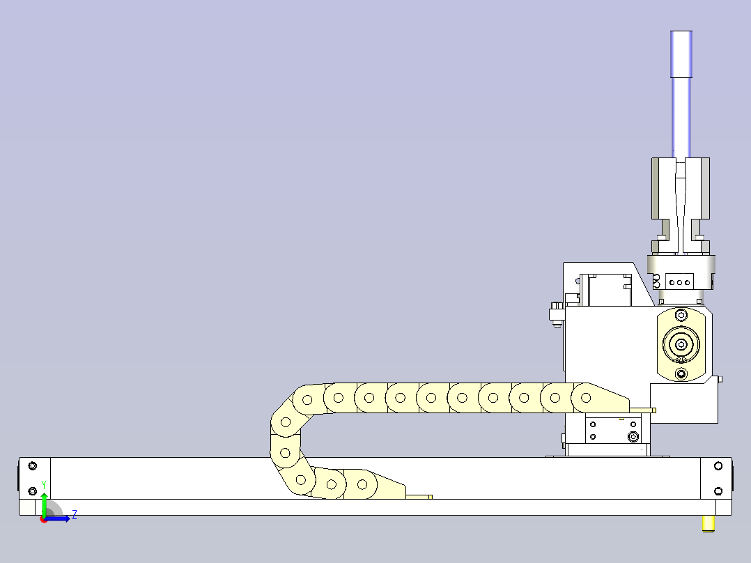 一种反转、自转夹具3D图纸左视图