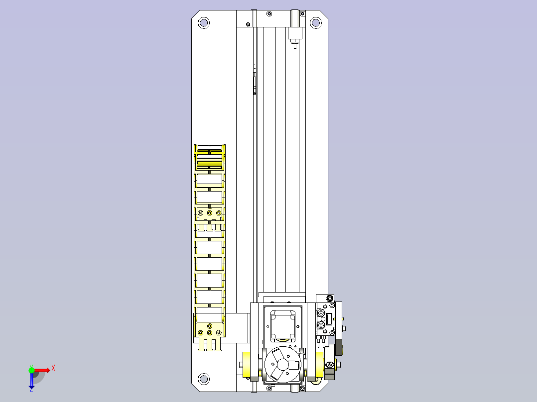 一种反转、自转夹具3D图纸俯视图