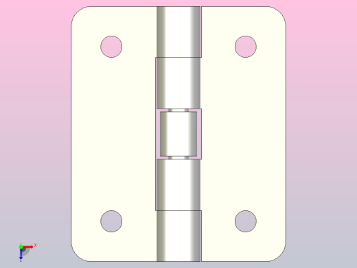 A系列螺钉安装型弹簧合页[PDASA-38]俯视缩略图