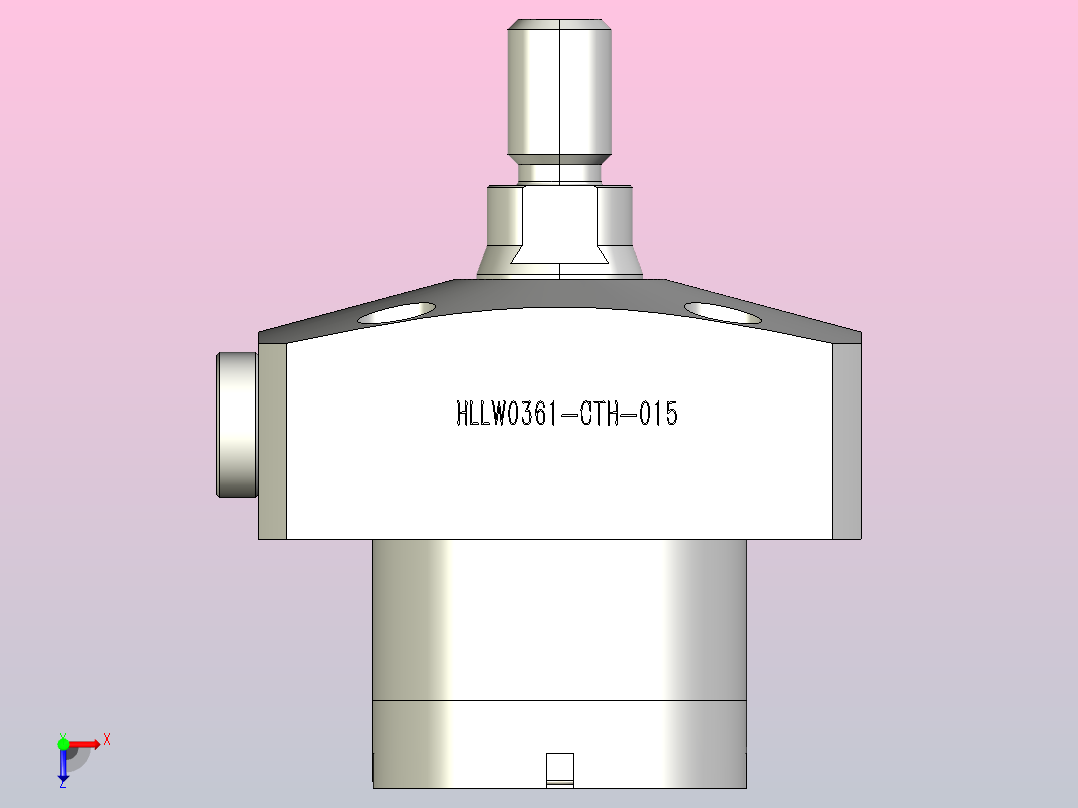 HLLW0361-CTH-015气检夹紧器俯视图