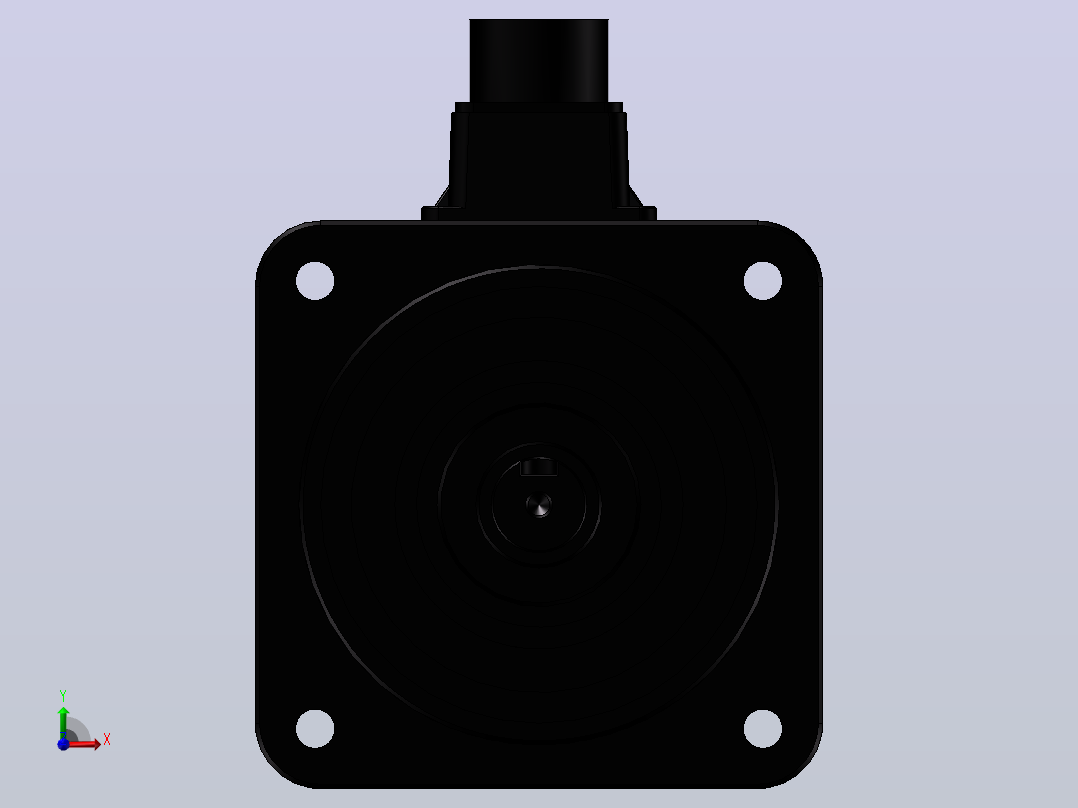 台达电机 ECMA-K11310FS（1000w增量型中高惯量有刹车）前视图