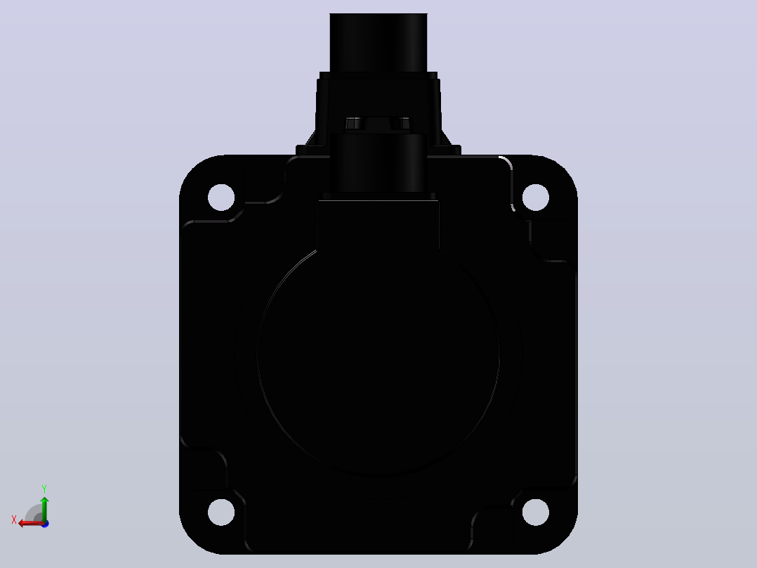 台达电机 ECMA-K11310FS（1000w增量型中高惯量有刹车）后视图