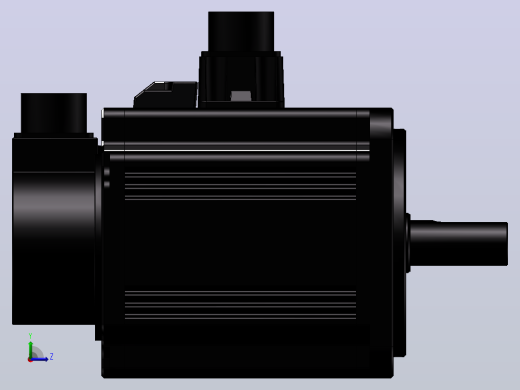 台达电机 ECMA-K11310FS（1000w增量型中高惯量有刹车）左视缩略图