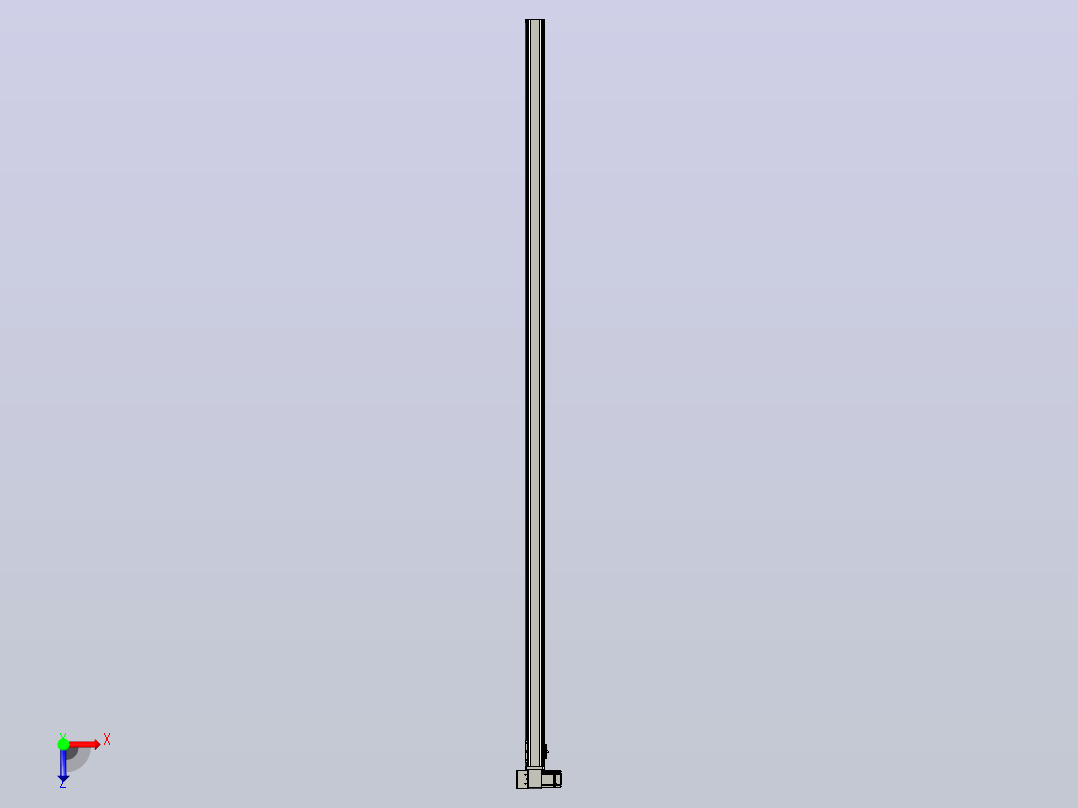 皮带直线轴半封闭可选导轨TPA-HNB-65S-90-L2500-LP-C-P10-N3俯视图