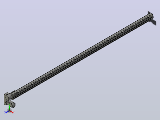 皮带直线轴半封闭可选导轨TPA-HNB-65S-90-L2500-LP-C-P10-N3正等轴测缩略图